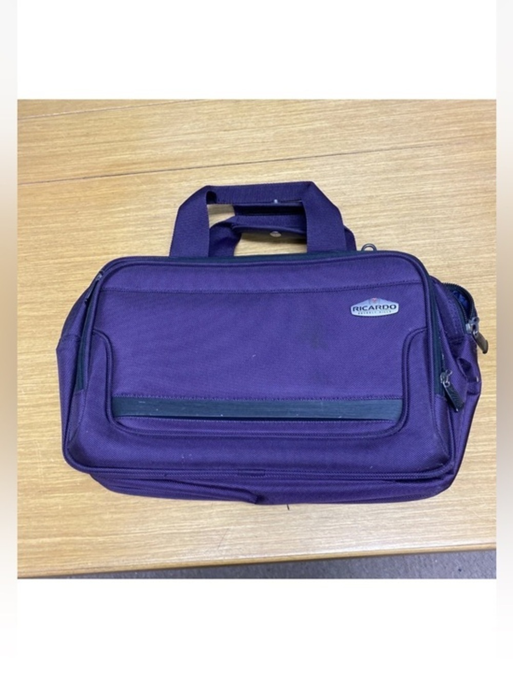 Ricardo Beverly Hills Purple Laptop Briefcase Computer Bag Travel